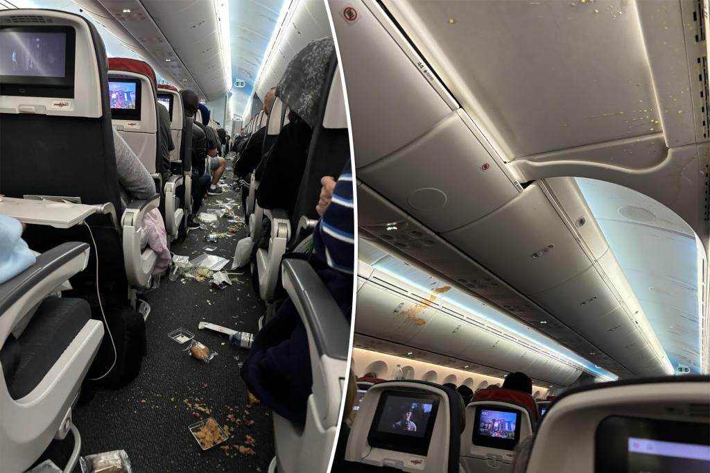 Horrific turbulence on Air Canada flight sends passengers flying, food splashes onto ceiling